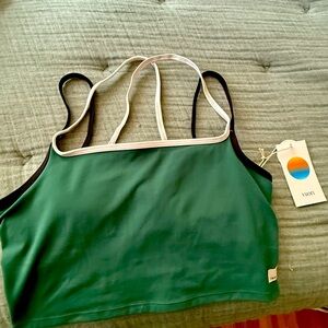 Vuori Viridian Layered Tank New With Tags